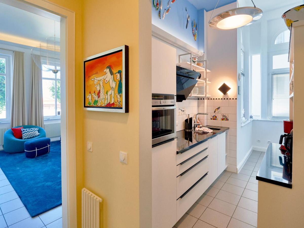 Villa Strandeck In Binz - Wg 1 Mit Meerblick, Terrasse, Wintergarten Kültér fotó