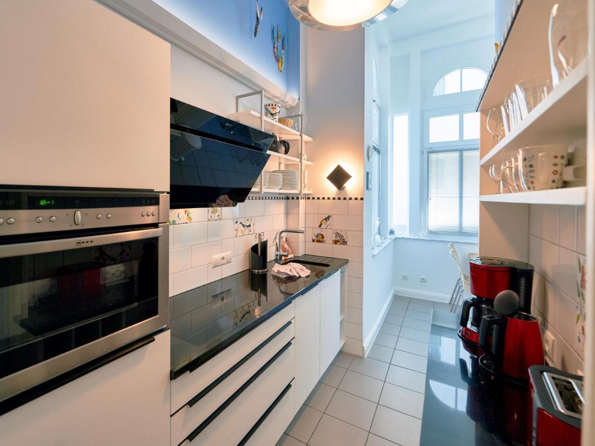 Villa Strandeck In Binz - Wg 1 Mit Meerblick, Terrasse, Wintergarten Kültér fotó
