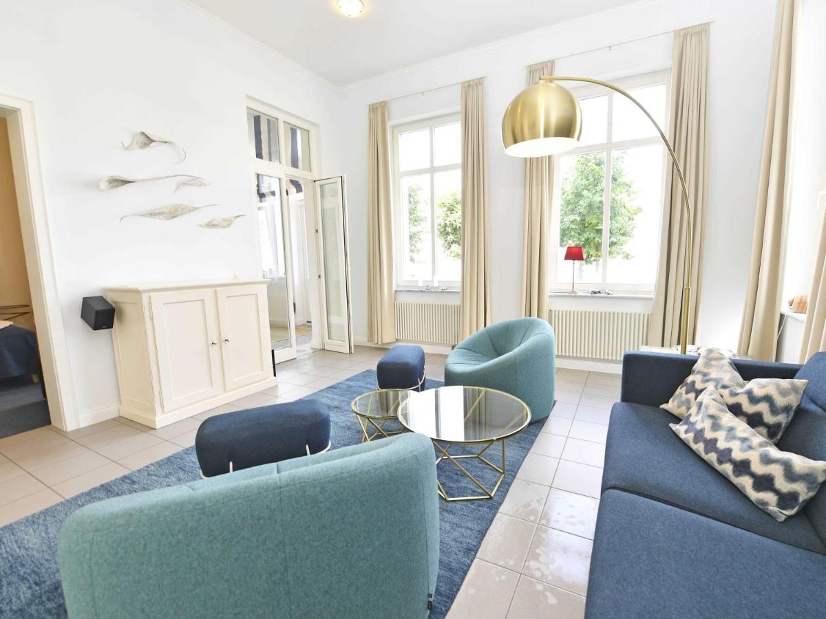 Villa Strandeck In Binz - Wg 1 Mit Meerblick, Terrasse, Wintergarten Kültér fotó