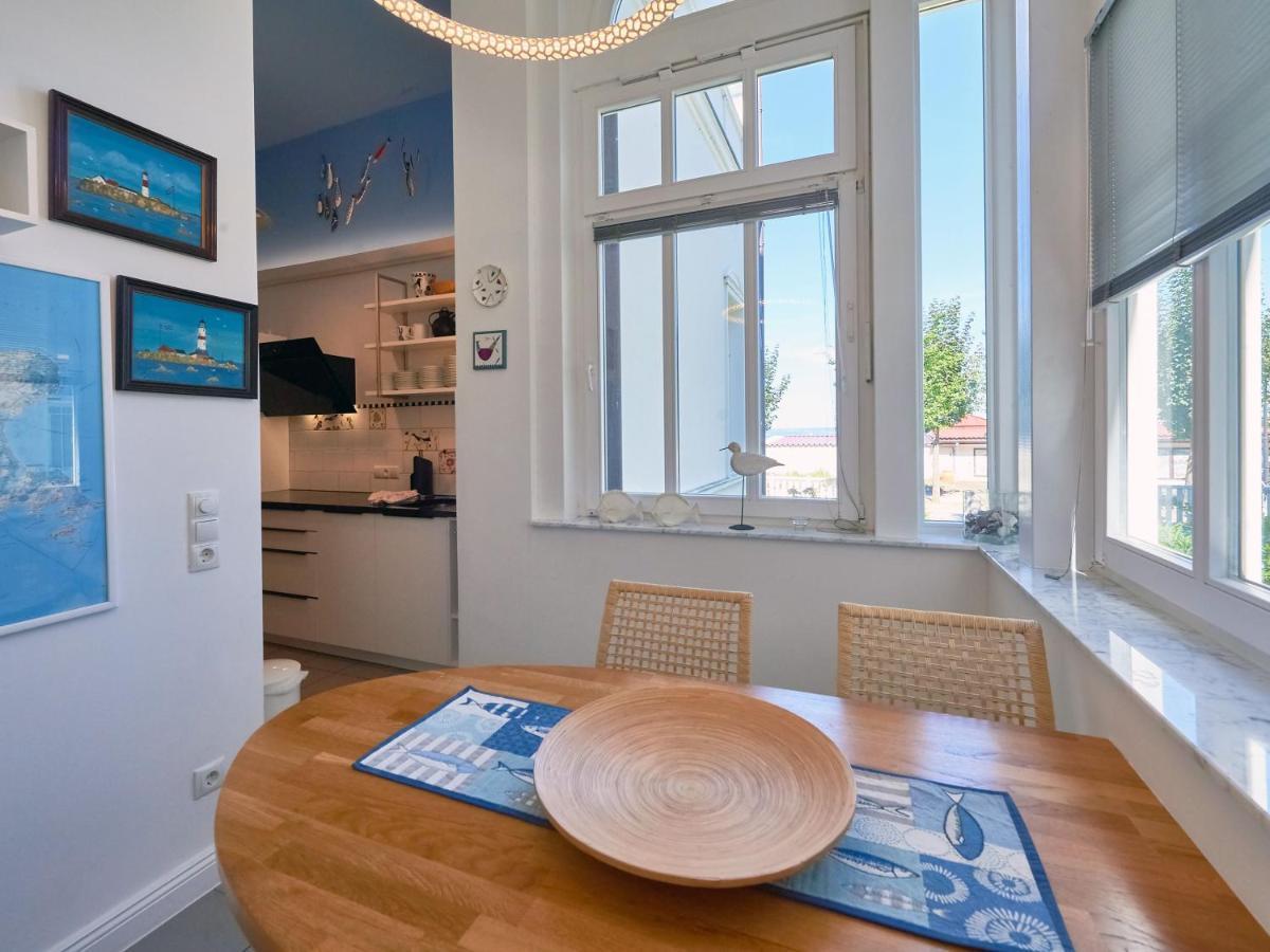 Villa Strandeck In Binz - Wg 1 Mit Meerblick, Terrasse, Wintergarten Kültér fotó