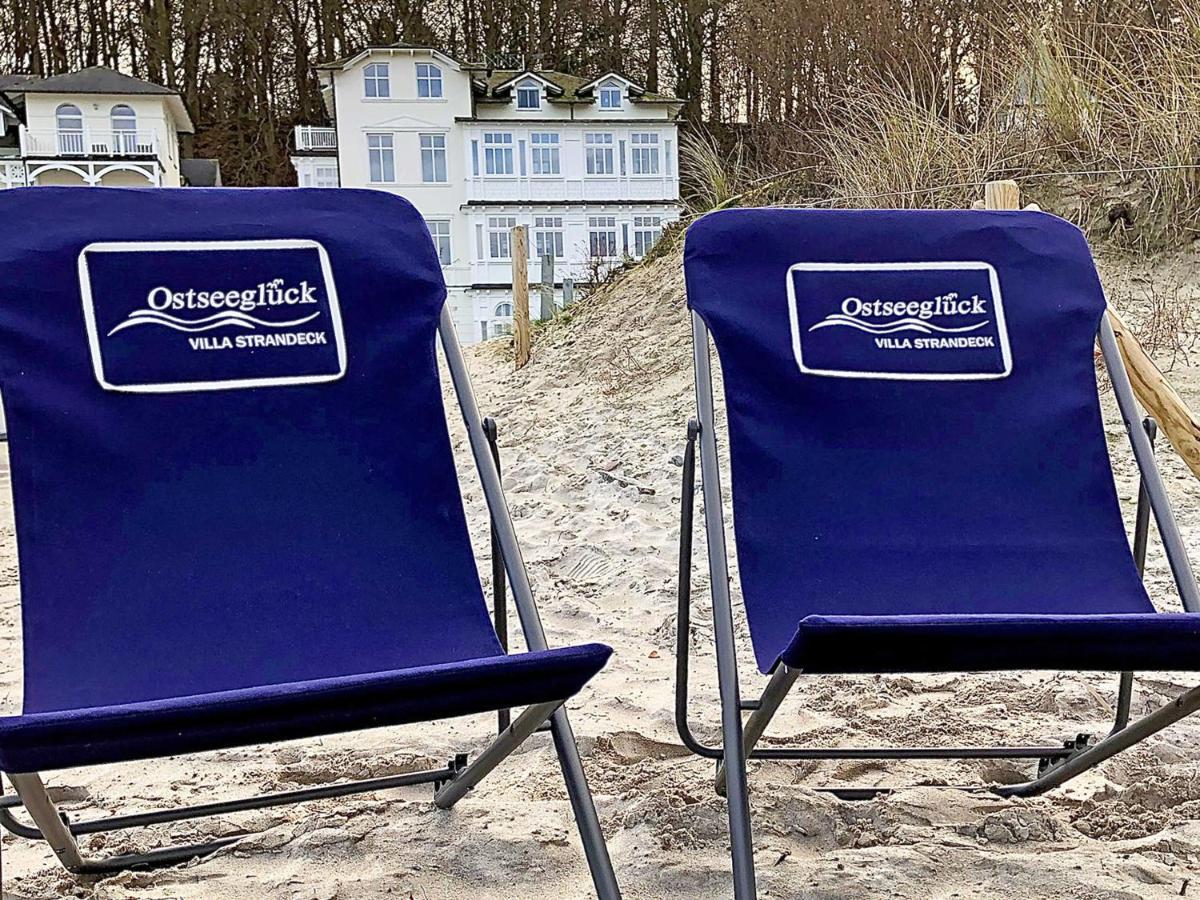 Villa Strandeck In Binz - Wg 1 Mit Meerblick, Terrasse, Wintergarten Kültér fotó